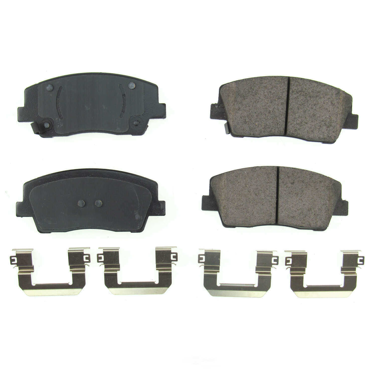 POWER STOP - Power Stop - Front Z17 Low-Dust Ceramic Brake Pads with Hardware (Front) - PWS 17-2117