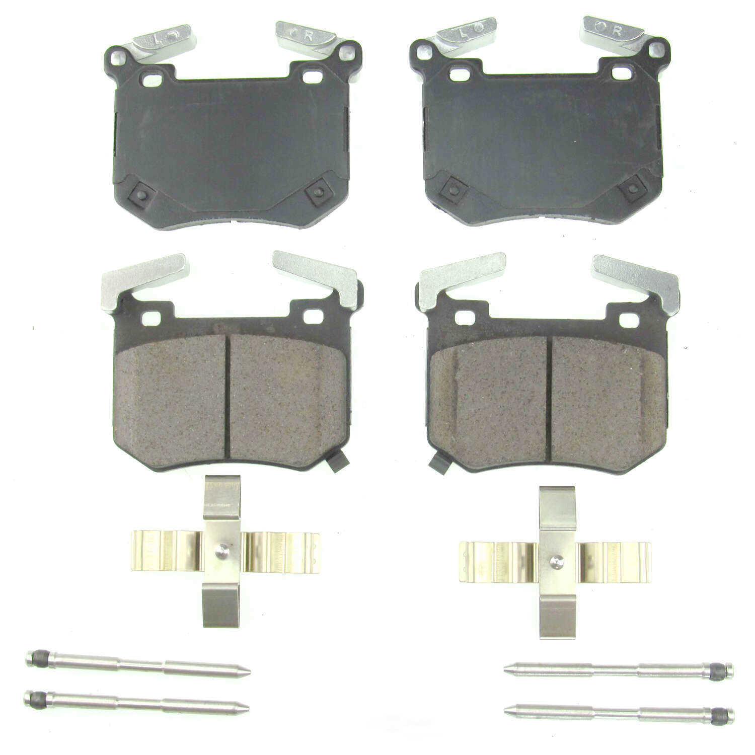 POWER STOP - Power Stop - Rear Z17 Low-Dust Ceramic Brake Pads with Hardware (Rear) - PWS 17-2144