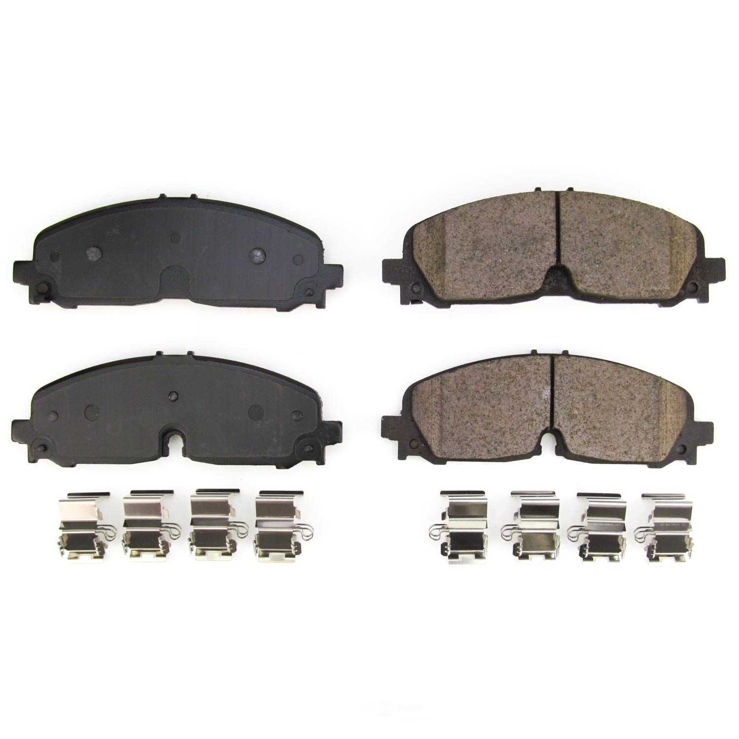 POWER STOP - Power Stop - Front Z17 Low-Dust Ceramic Brake Pads with Hardware (Front) - PWS 17-2371