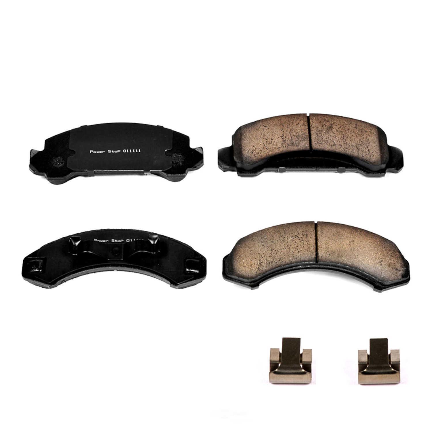 POWER STOP - Power Stop - Front Z17 Low-Dust Ceramic Brake Pads with Hardware (Front) - PWS 17-249