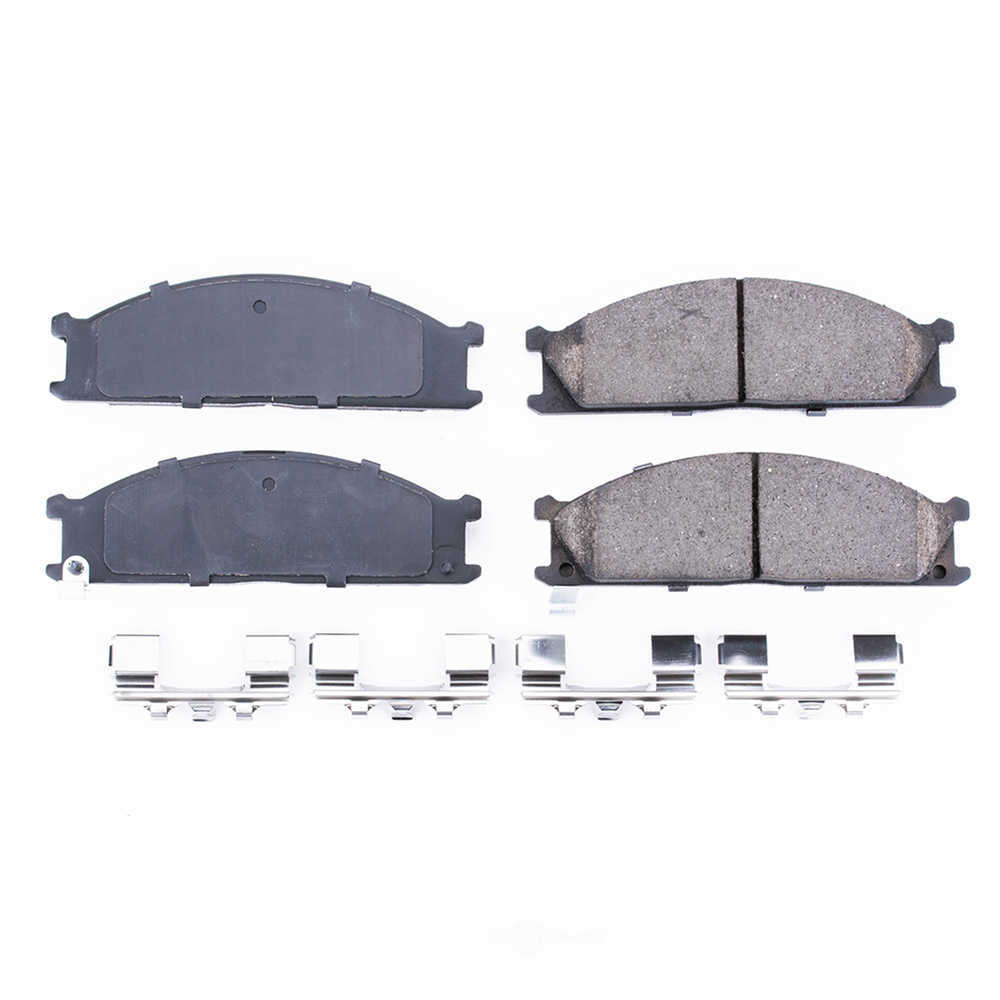 POWER STOP - Power Stop - Front Z17 Low-Dust Ceramic Brake Pads with Hardware (Front) - PWS 17-333