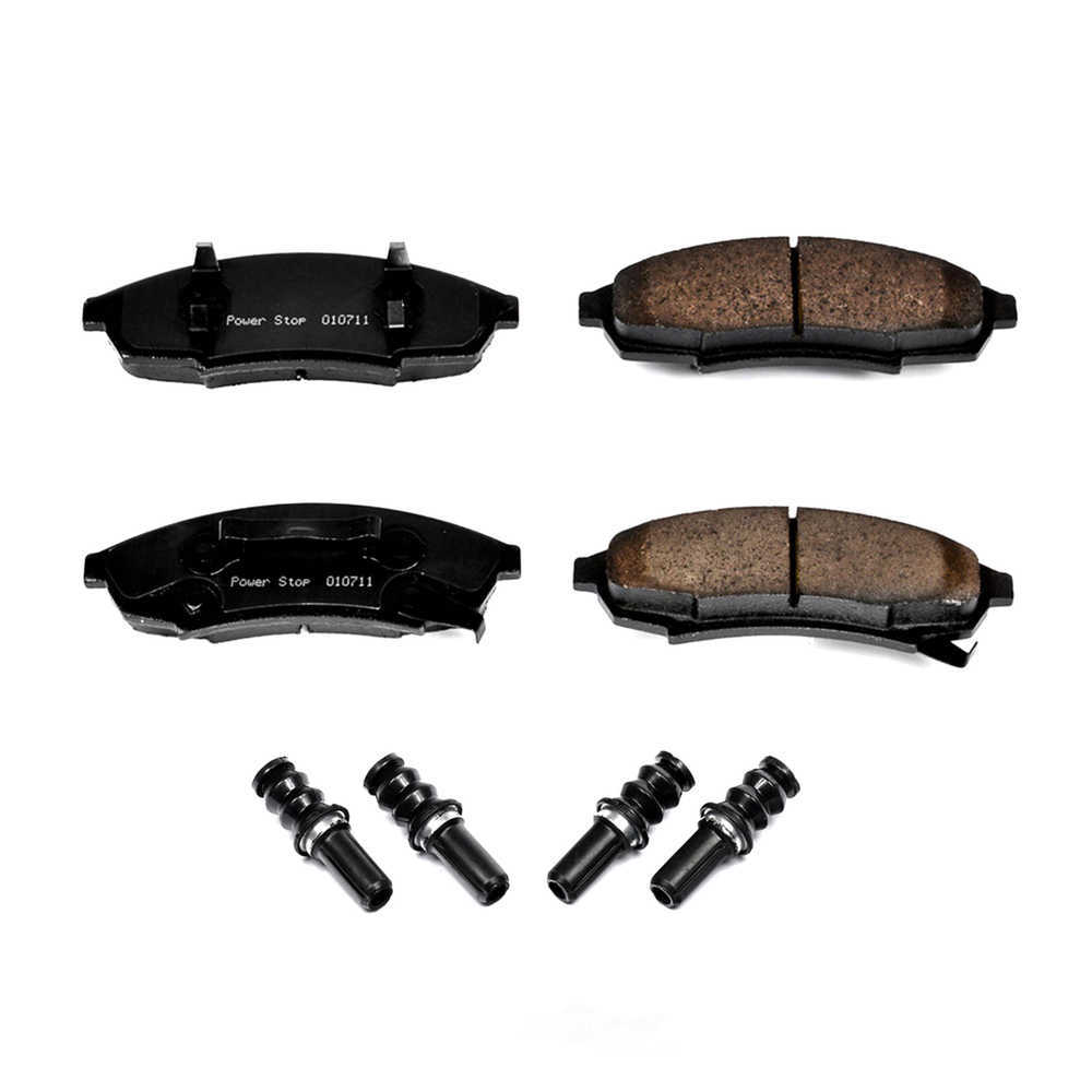 POWER STOP - Power Stop - Front Z17 Low-Dust Ceramic Brake Pads with Hardware (Front) - PWS 17-376