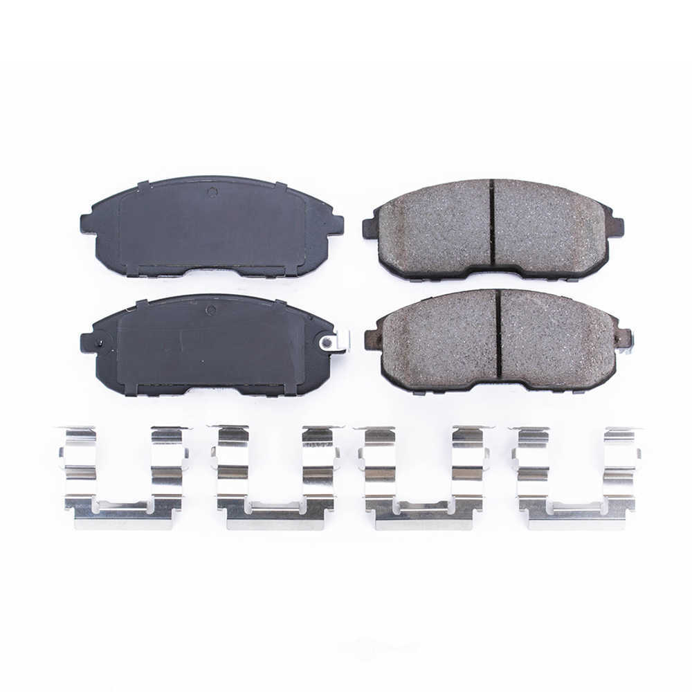 POWER STOP - Power Stop - Front Z17 Low-Dust Ceramic Brake Pads with Hardware (Front) - PWS 17-430