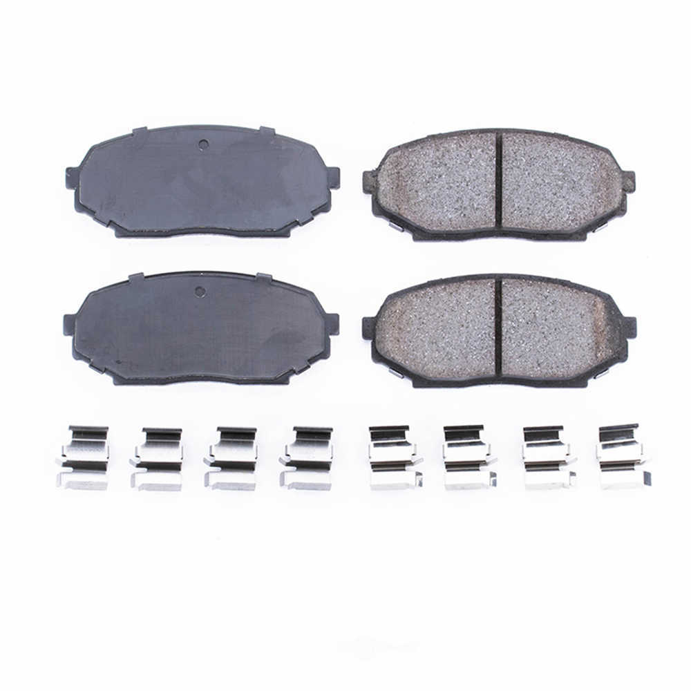 POWER STOP - Power Stop - Front Z17 Low-Dust Ceramic Brake Pads with Hardware (Front) - PWS 17-457