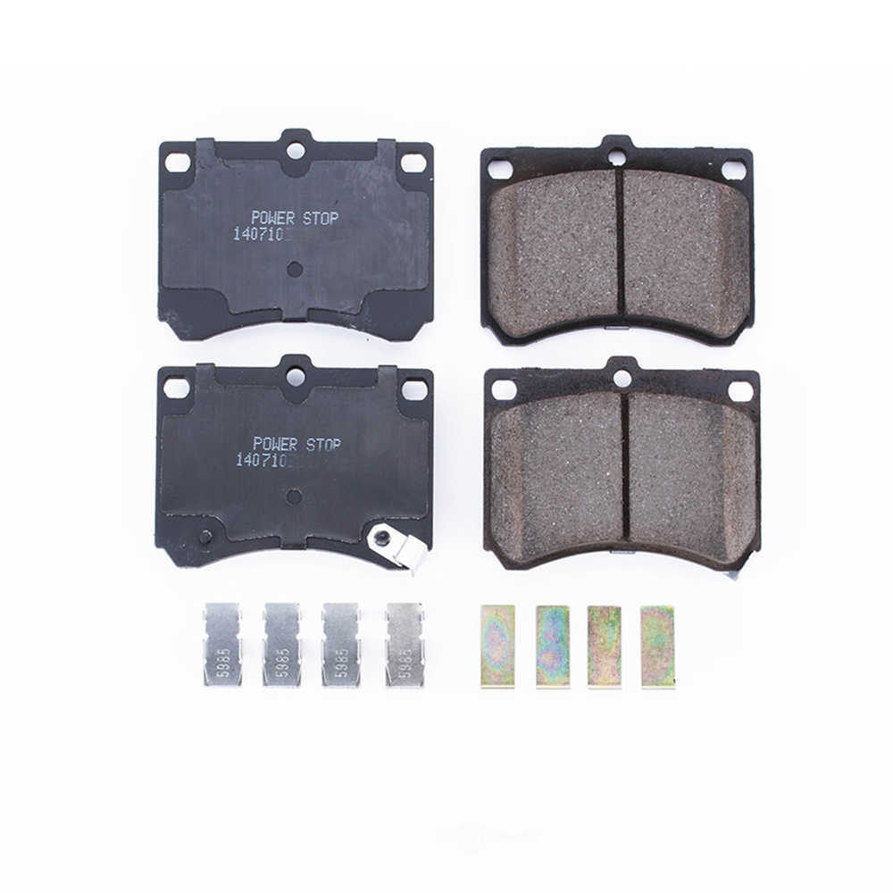 POWER STOP - Power Stop - Front Z17 Low-Dust Ceramic Brake Pads with Hardware (Front) - PWS 17-473