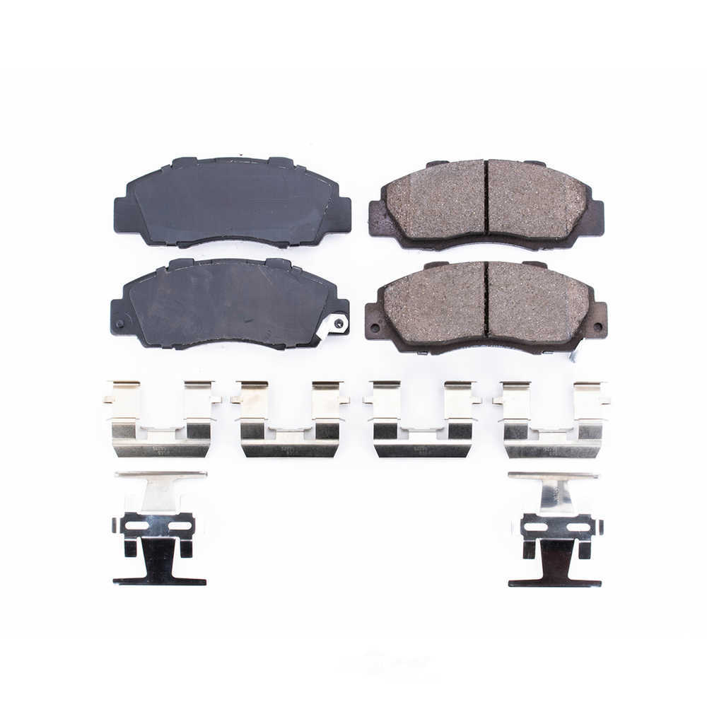 POWER STOP - Power Stop - Front Z17 Low-Dust Ceramic Brake Pads with Hardware (Front) - PWS 17-503