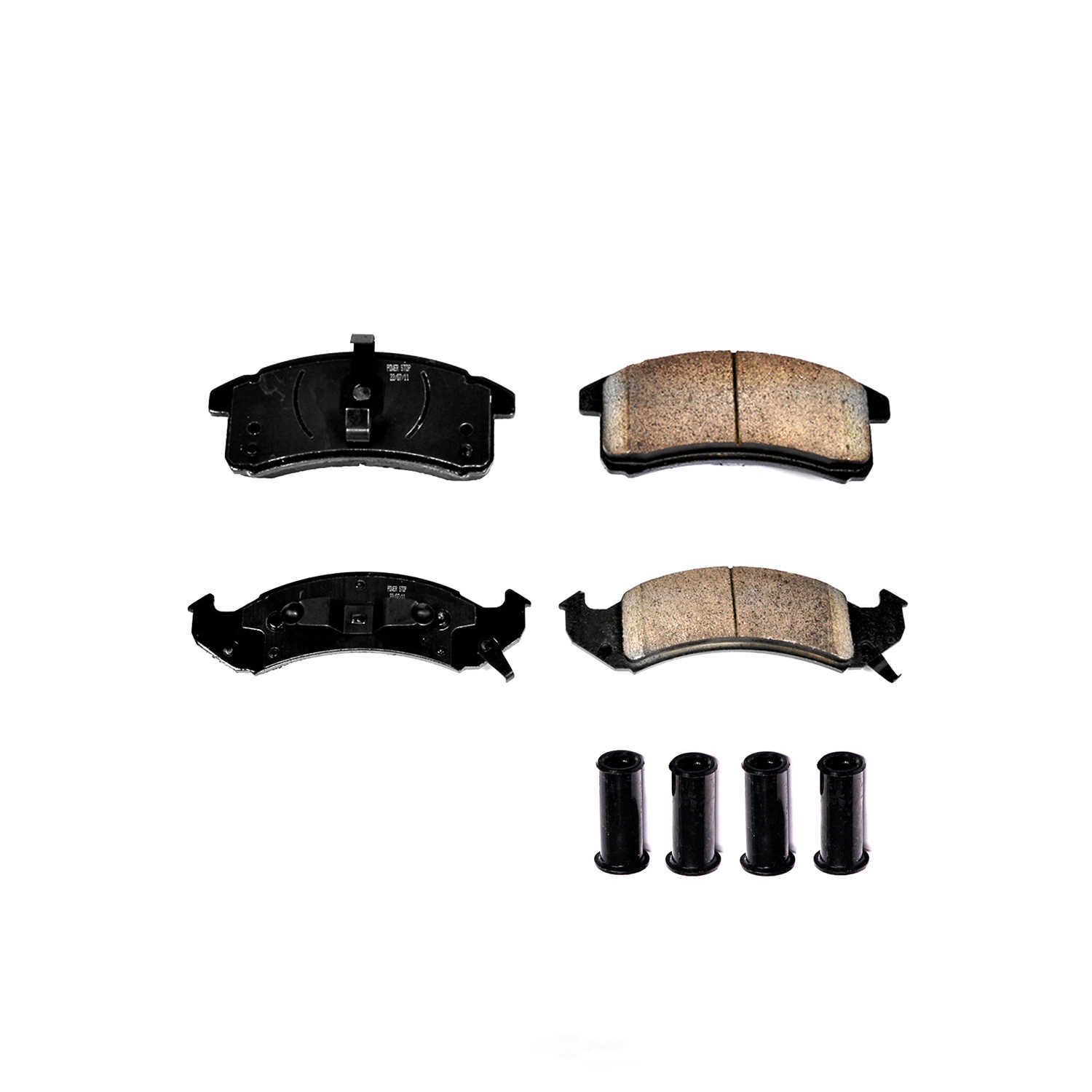 POWER STOP - Power Stop - Front Z17 Low-Dust Ceramic Brake Pads with Hardware (Front) - PWS 17-505