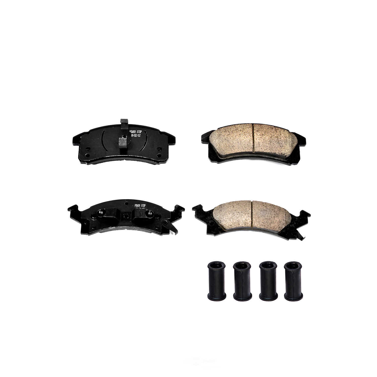 POWER STOP - Power Stop - Front Z17 Low-Dust Ceramic Brake Pads with Hardware (Front) - PWS 17-506