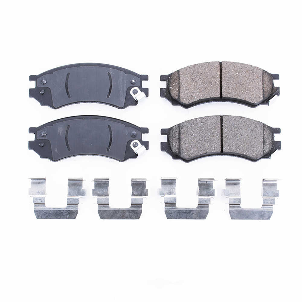 POWER STOP - Power Stop - Front Z17 Low-Dust Ceramic Brake Pads with Hardware (Front) - PWS 17-507