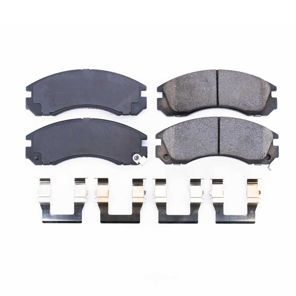 POWER STOP - Power Stop - Front Z17 Low-Dust Ceramic Brake Pads with Hardware (Front) - PWS 17-530