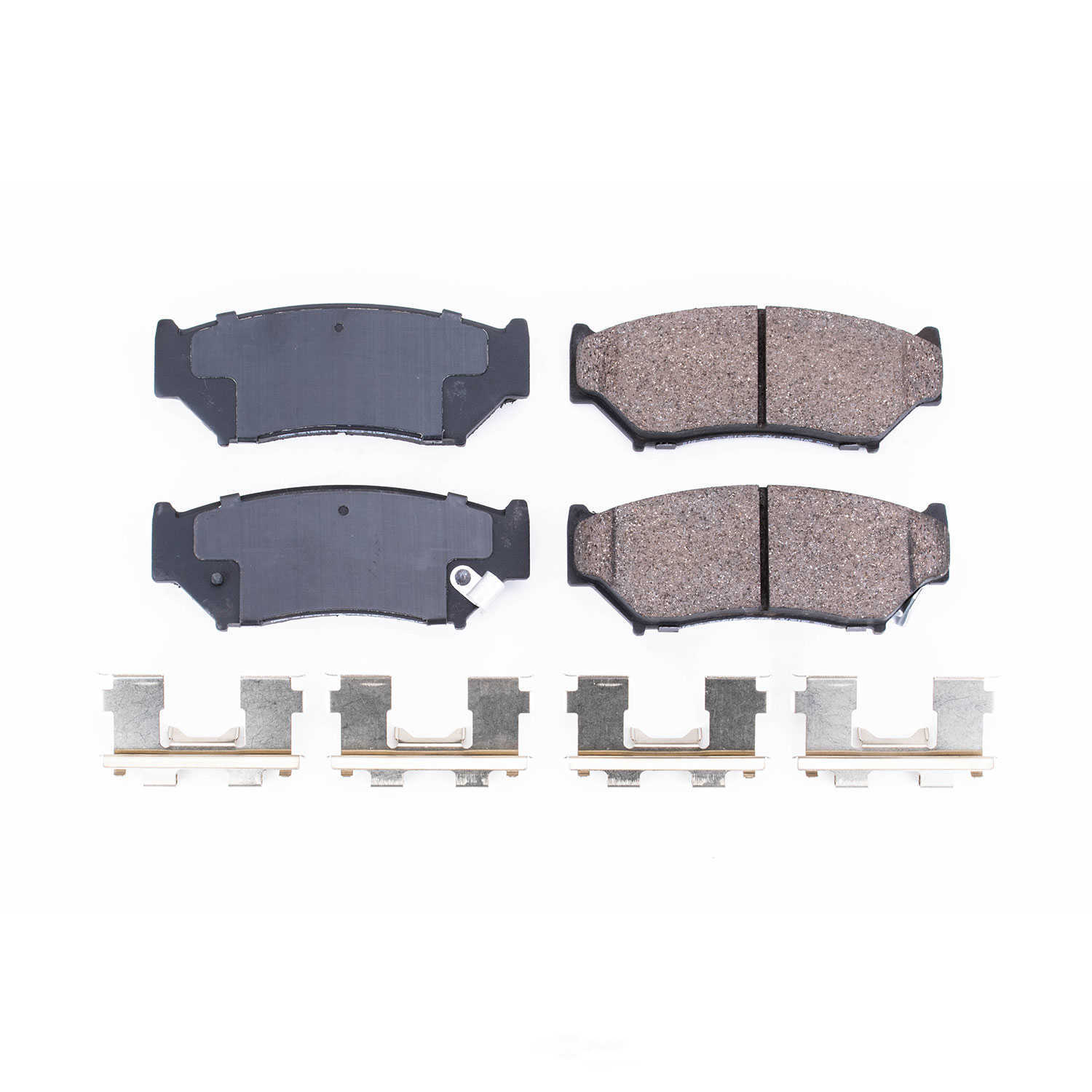 POWER STOP - Power Stop - Front Z17 Low-Dust Ceramic Brake Pads with Hardware (Front) - PWS 17-556