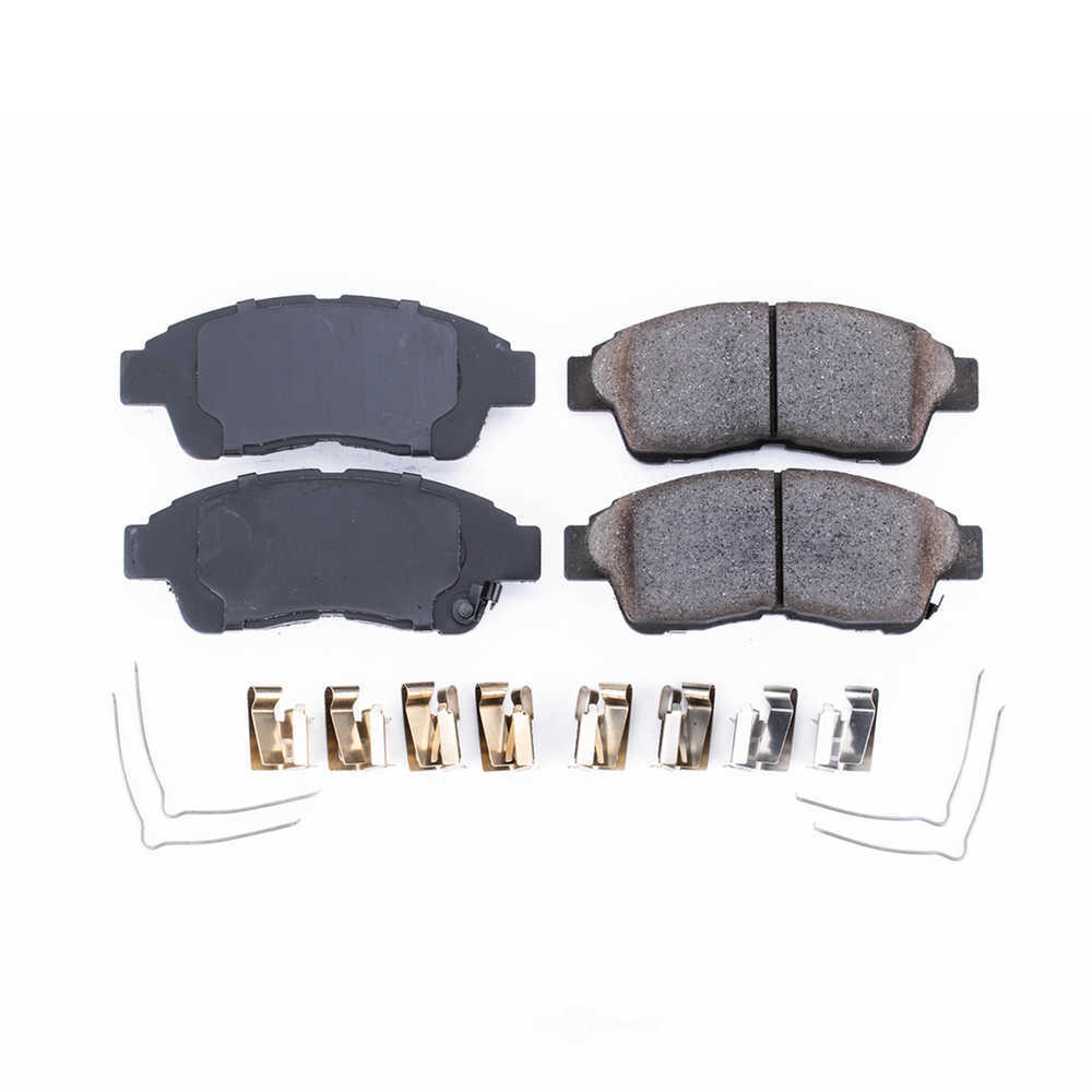 POWER STOP - Power Stop - Front Z17 Low-Dust Ceramic Brake Pads with Hardware (Front) - PWS 17-562
