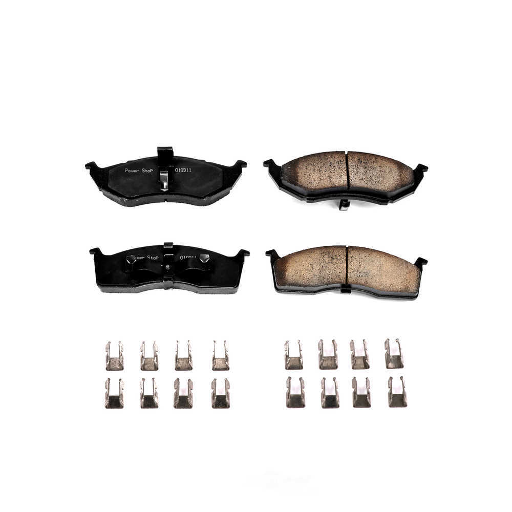 POWER STOP - Power Stop - Front Z17 Low-Dust Ceramic Brake Pads with Hardware (Front) - PWS 17-591