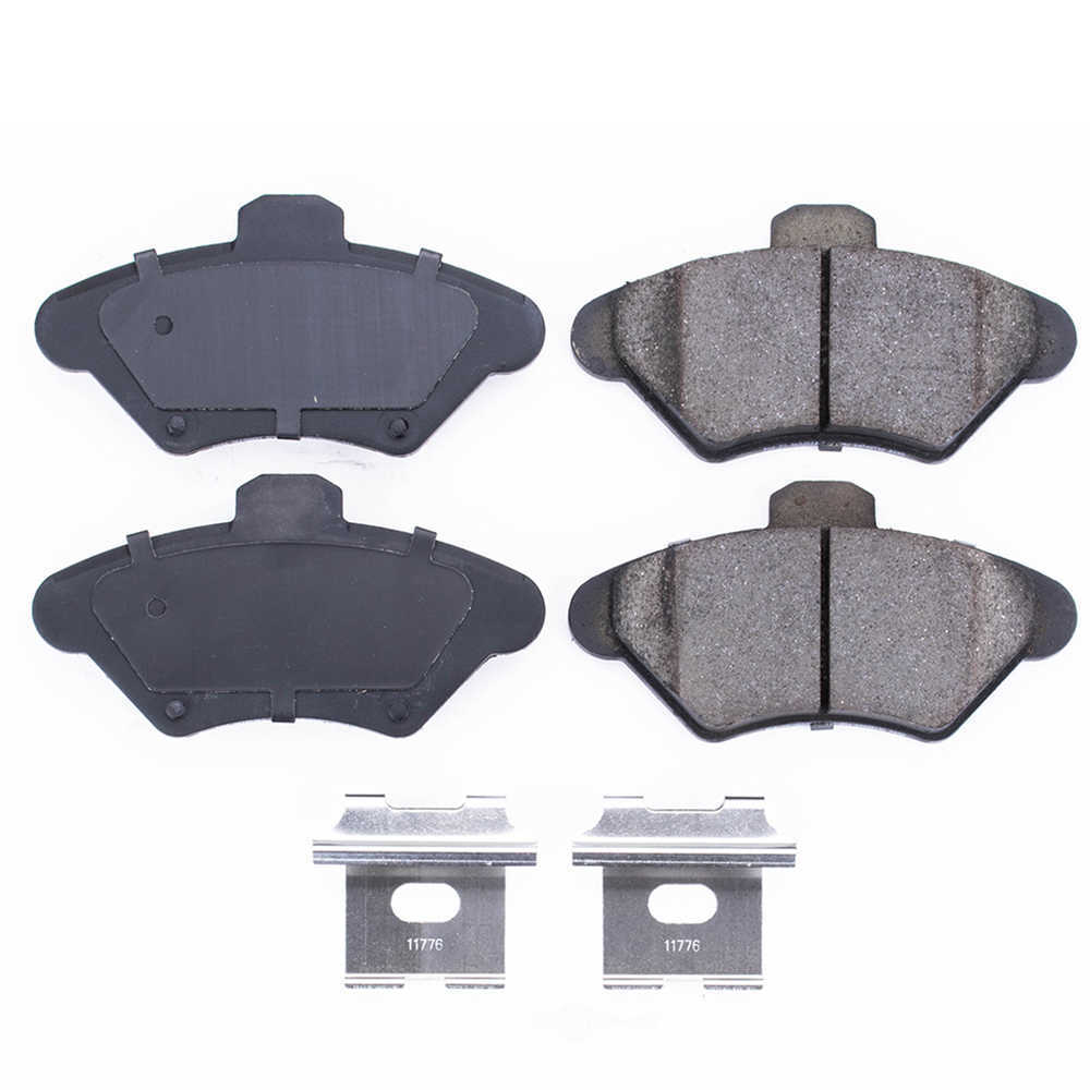 POWER STOP - Power Stop - Front Z17 Low-Dust Ceramic Brake Pads with Hardware (Front) - PWS 17-600