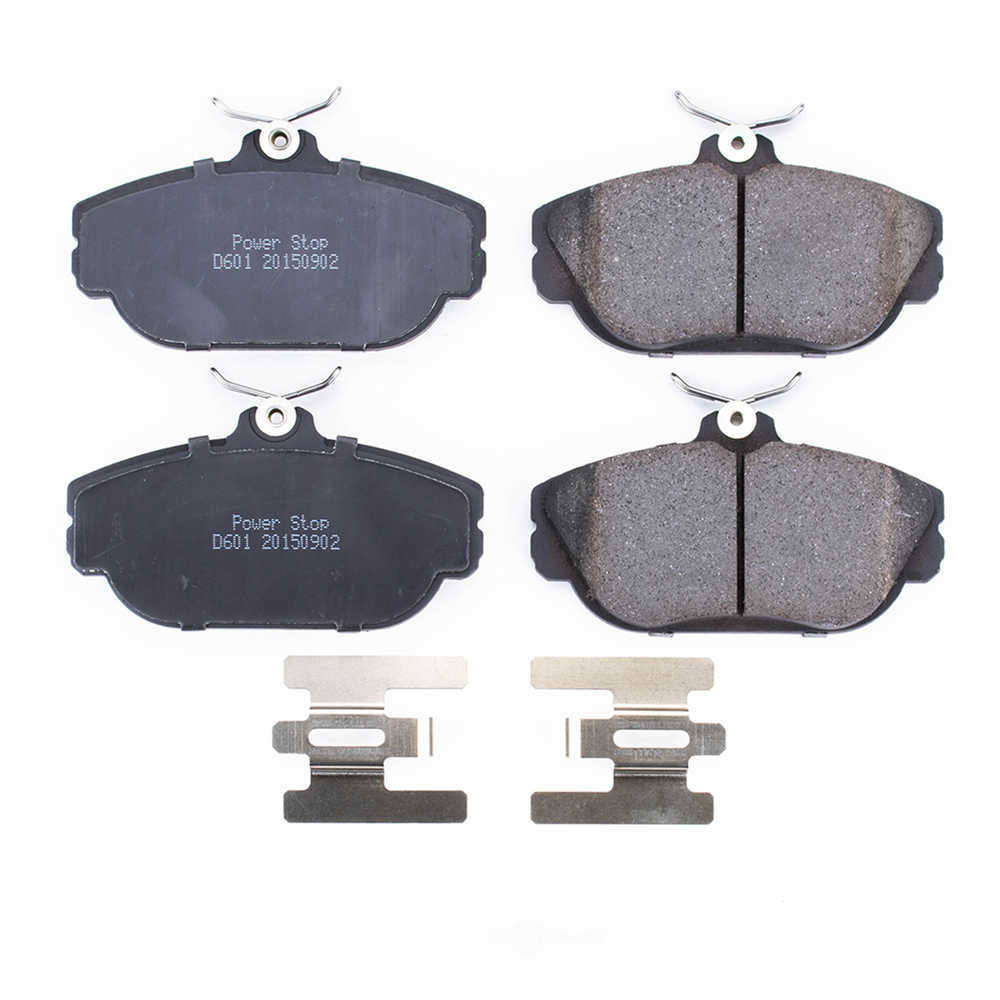 POWER STOP - Power Stop - Front Z17 Low-Dust Ceramic Brake Pads with Hardware (Front) - PWS 17-601