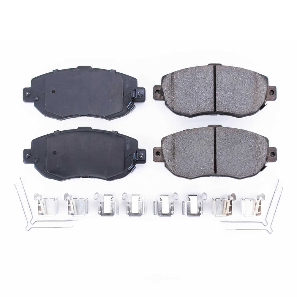 POWER STOP - Power Stop - Front Z17 Low-Dust Ceramic Brake Pads with Hardware (Front) - PWS 17-619
