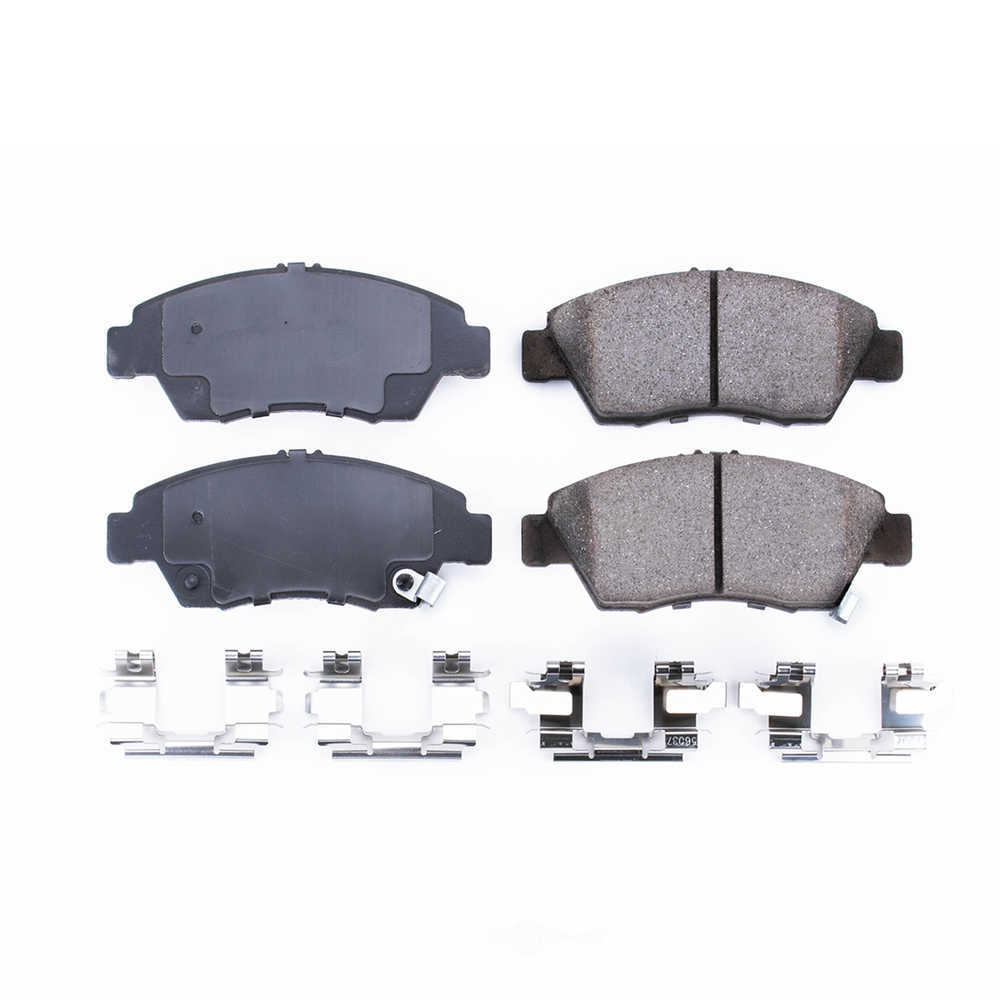 POWER STOP - Power Stop - Front Z17 Low-Dust Ceramic Brake Pads with Hardware (Front) - PWS 17-621