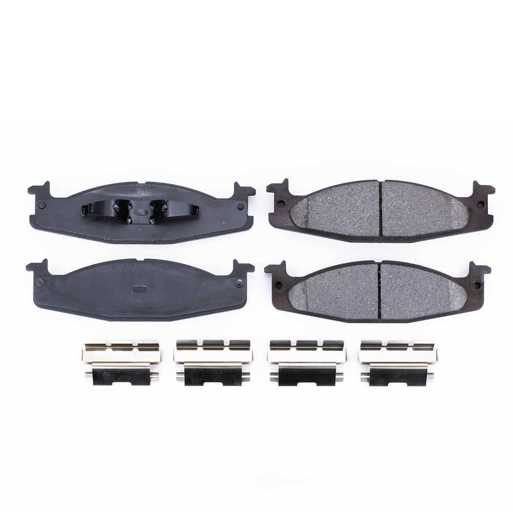 POWER STOP - Power Stop - Front Z17 Low-Dust Ceramic Brake Pads with Hardware (Front) - PWS 17-632