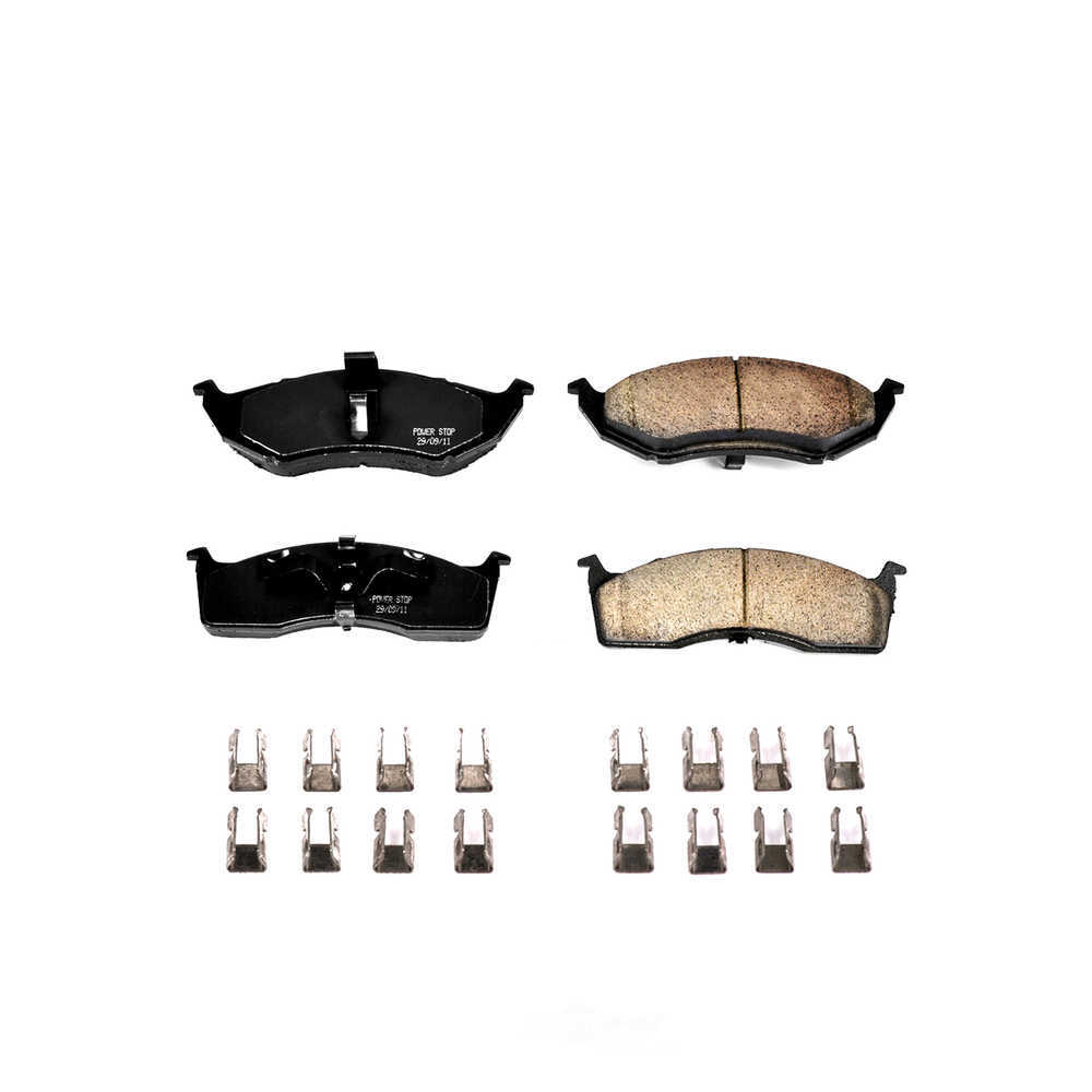 POWER STOP - Power Stop - Front Z17 Low-Dust Ceramic Brake Pads with Hardware (Front) - PWS 17-642