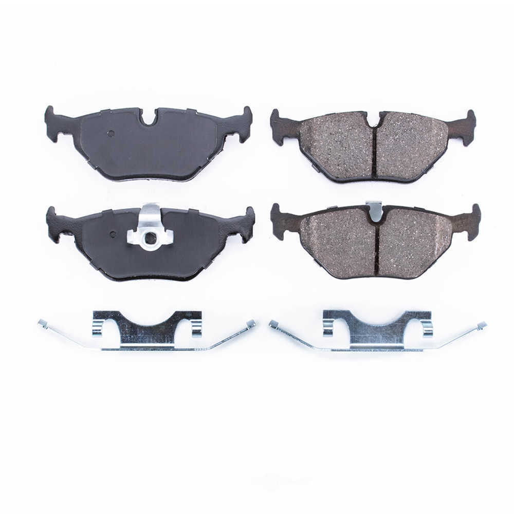 POWER STOP - Power Stop - Rear Z17 Low-Dust Ceramic Brake Pads with Hardware (Rear) - PWS 17-692A