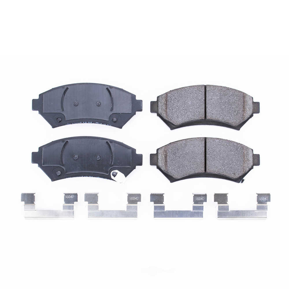 POWER STOP - Power Stop - Front Z17 Low-Dust Ceramic Brake Pads with Hardware (Front) - PWS 17-699