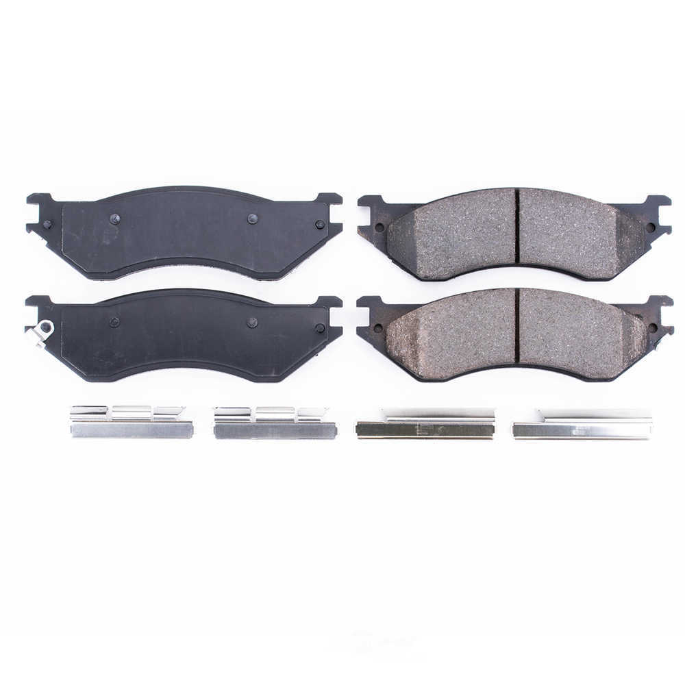 POWER STOP - Power Stop - Z17 Low-Dust Ceramic Brake Pads with Hardware (Rear) - PWS 17-702