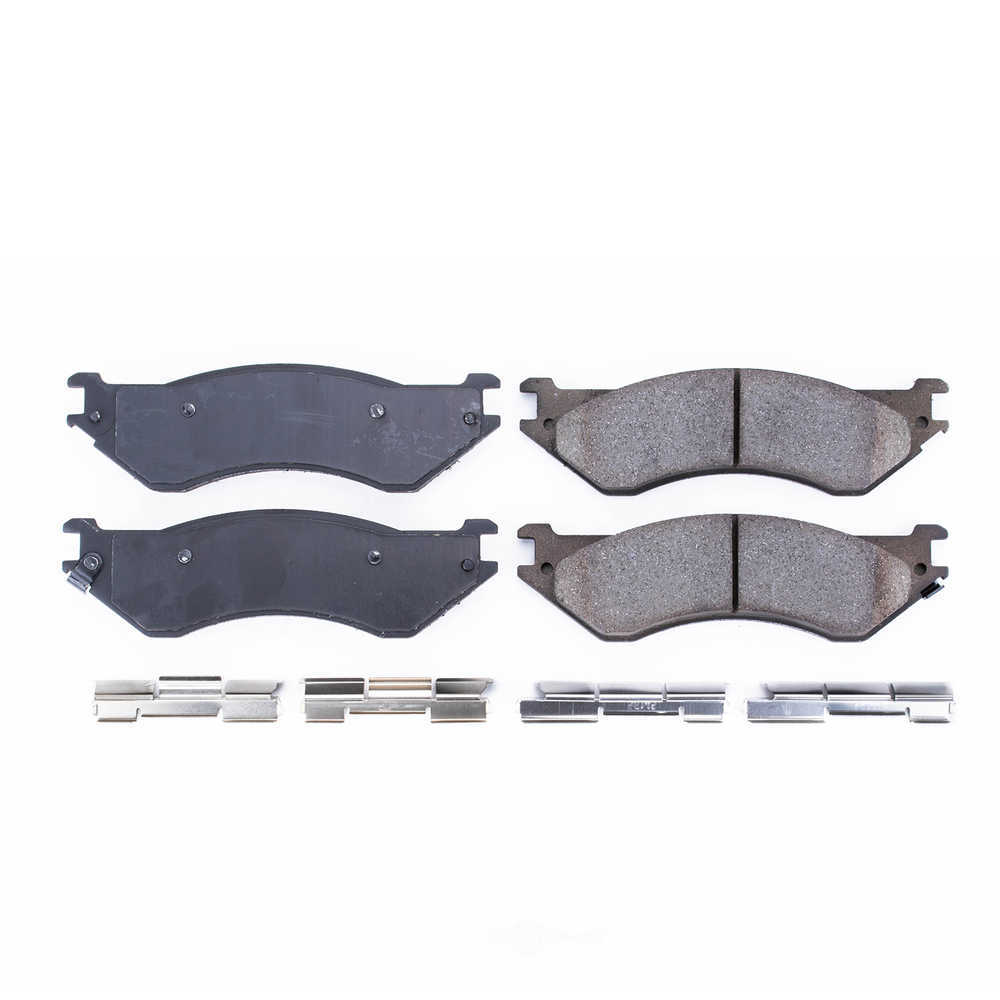 POWER STOP - Power Stop - Rear Z17 Low-Dust Ceramic Brake Pads with Hardware (Rear) - PWS 17-702A