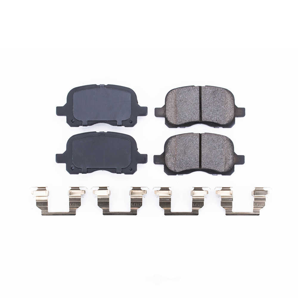 POWER STOP - Power Stop - Front Z17 Low-Dust Ceramic Brake Pads with Hardware (Front) - PWS 17-741