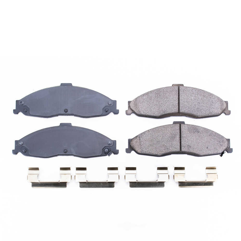POWER STOP - Power Stop - Front Z17 Low-Dust Ceramic Brake Pads with Hardware (Front) - PWS 17-749