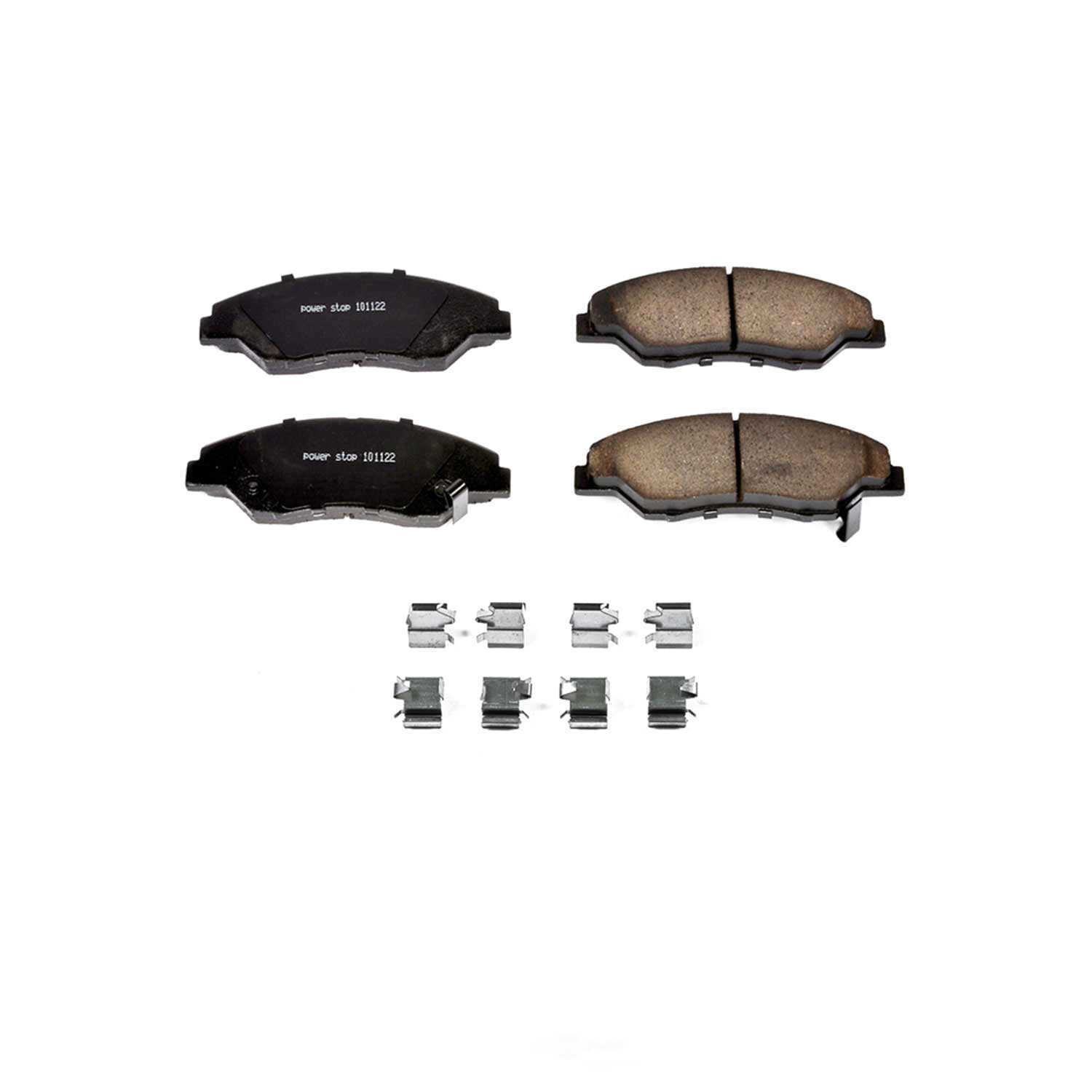 POWER STOP - Power Stop - Front Z17 Low-Dust Ceramic Brake Pads with Hardware (Front) - PWS 17-774
