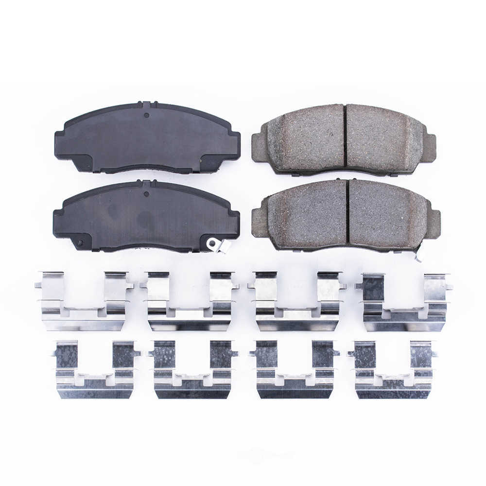 POWER STOP - Power Stop - Front Z17 Low-Dust Ceramic Brake Pads with Hardware (Front) - PWS 17-787