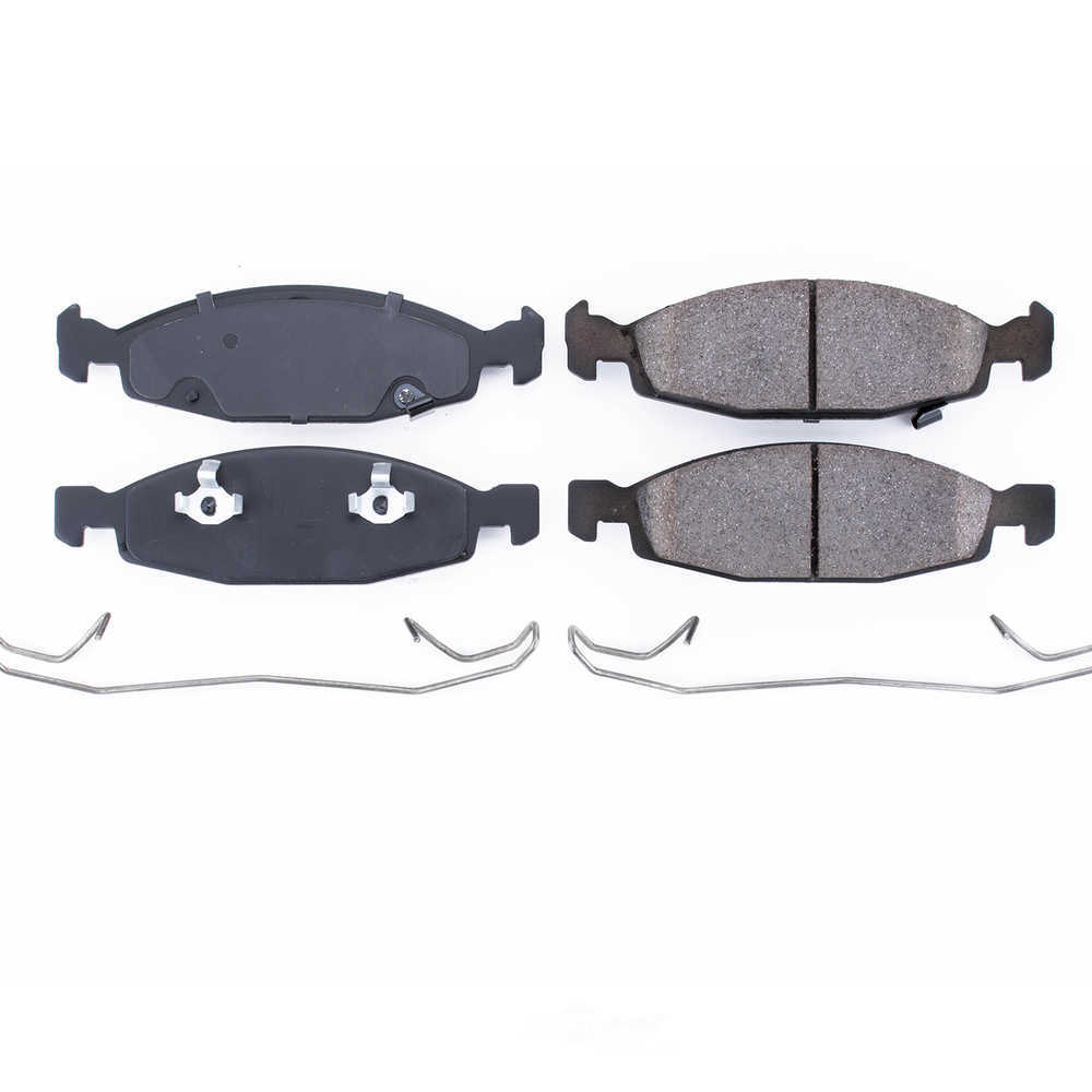 POWER STOP - Power Stop - Front Z17 Low-Dust Ceramic Brake Pads with Hardware (Front) - PWS 17-790