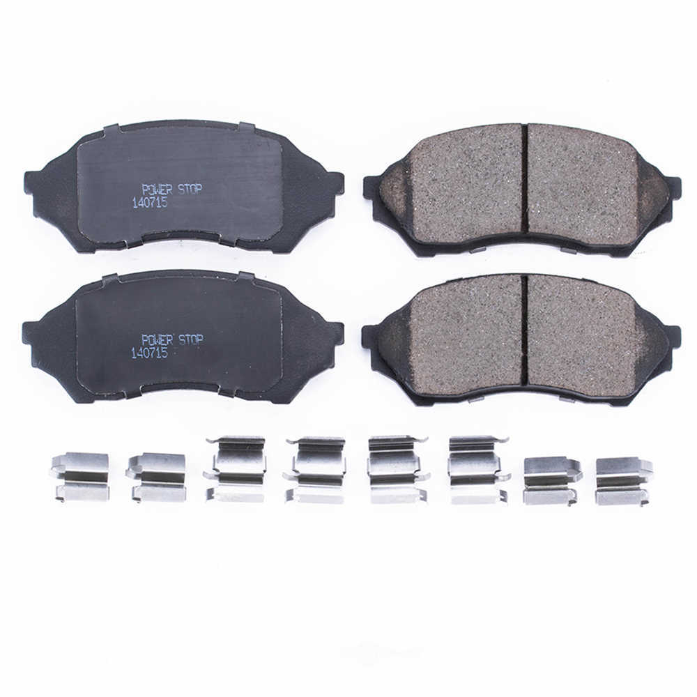 POWER STOP - Power Stop - Front Z17 Low-Dust Ceramic Brake Pads with Hardware (Front) - PWS 17-798