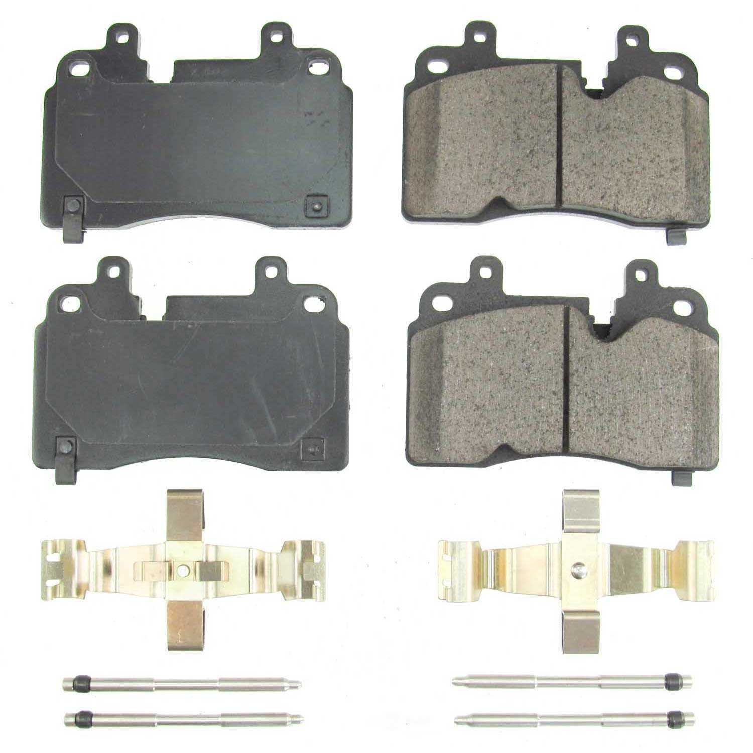 POWER STOP - Power Stop - Front Z17 Low-Dust Ceramic Brake Pads with Hardware (Front) - PWS 17-8007