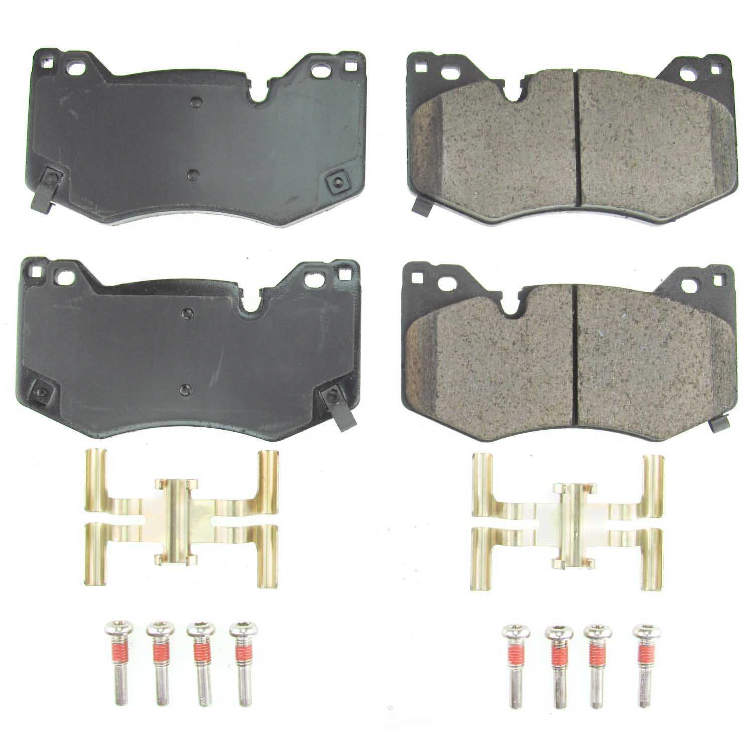 POWER STOP - Power Stop - Front Z17 Low-Dust Ceramic Brake Pads with Hardware (Front) - PWS 17-8009