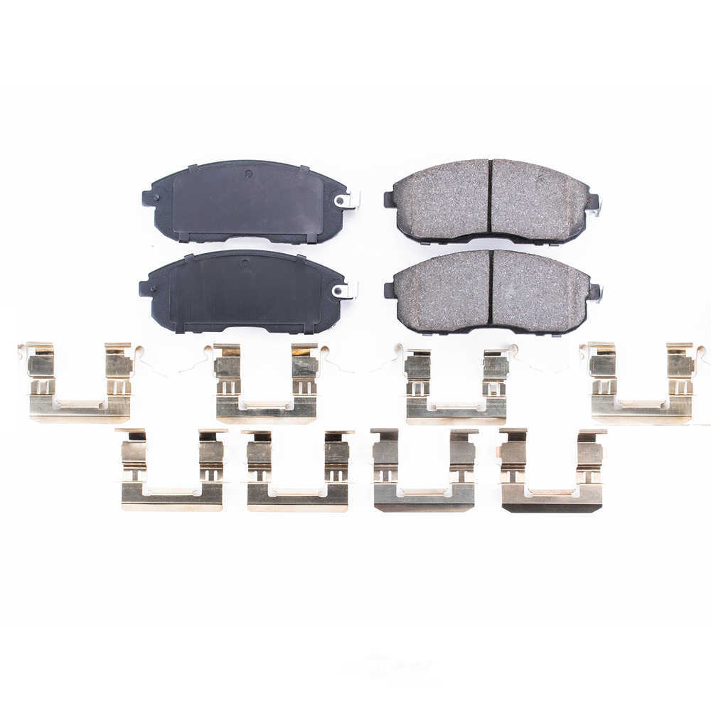 POWER STOP - Power Stop - Front Z17 Low-Dust Ceramic Brake Pads with Hardware (Front) - PWS 17-815A