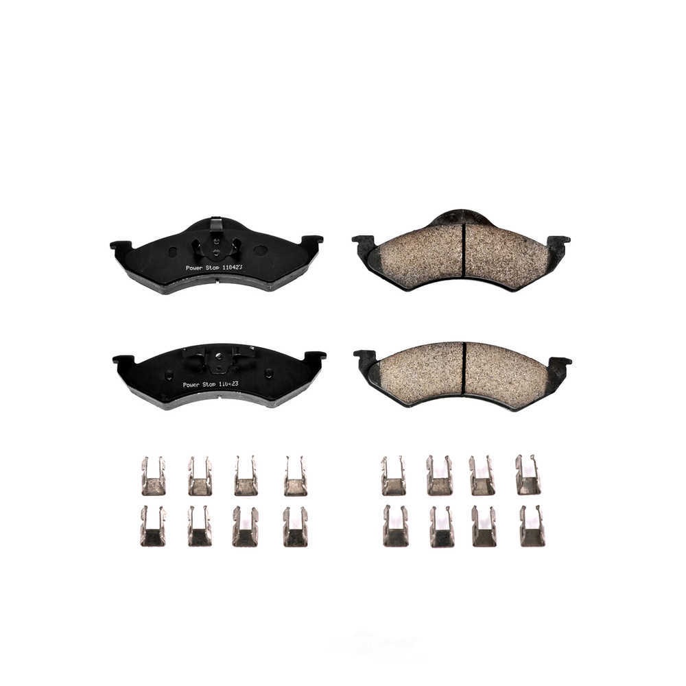 POWER STOP - Power Stop - Front Z17 Low-Dust Ceramic Brake Pads with Hardware (Front) - PWS 17-820