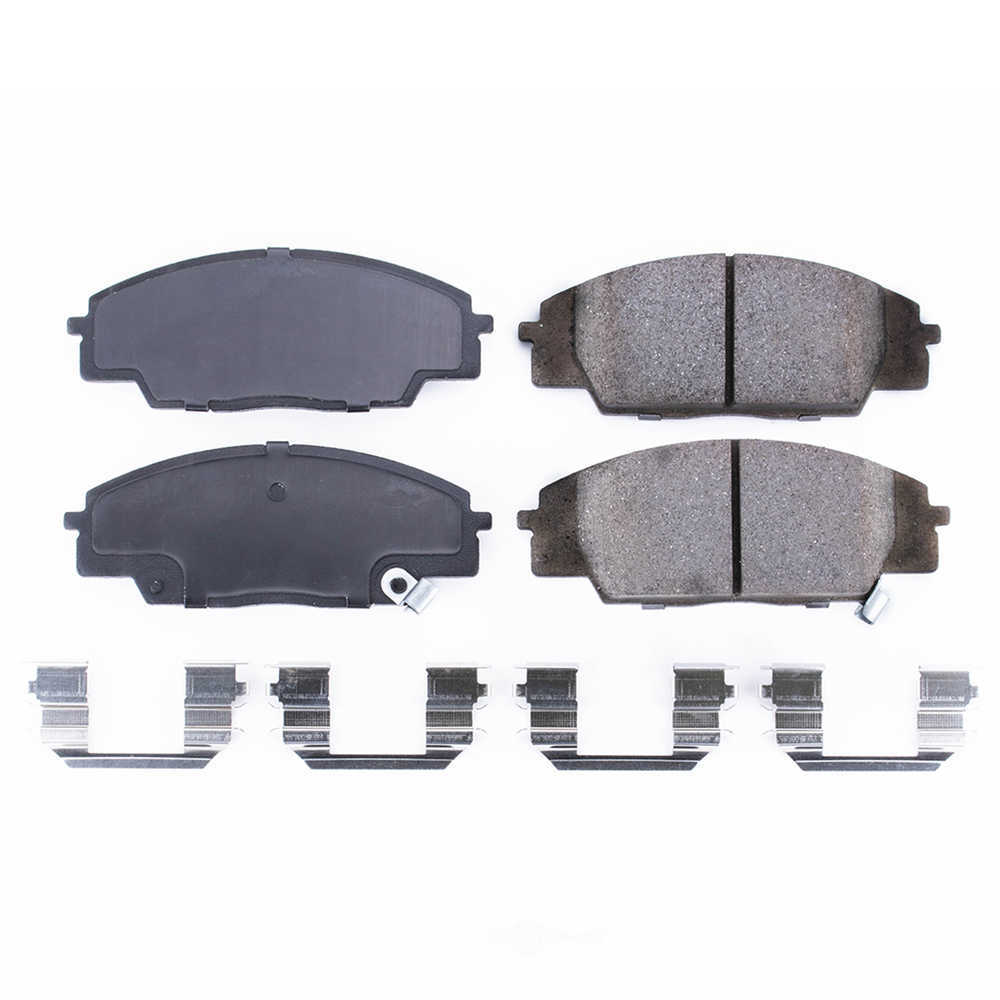 POWER STOP - Power Stop - Front Z17 Low-Dust Ceramic Brake Pads with Hardware (Front) - PWS 17-829