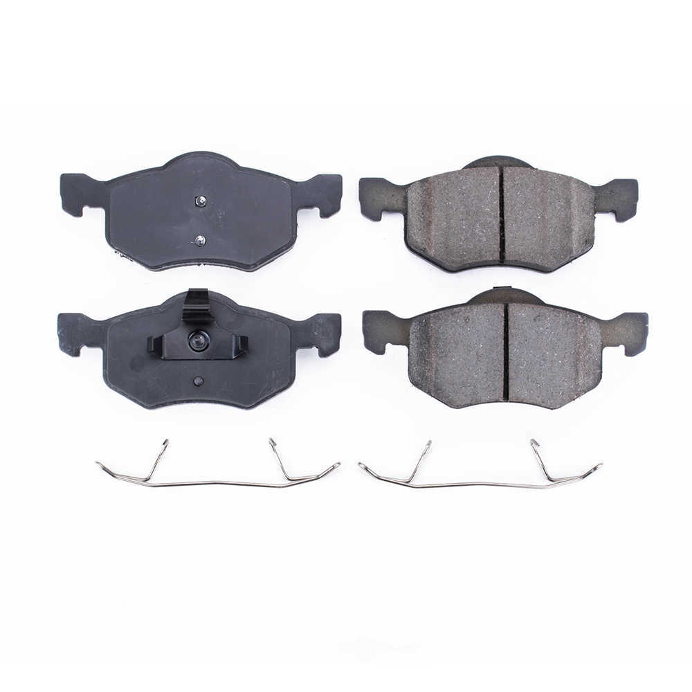 POWER STOP - Power Stop - Front Z17 Low-Dust Ceramic Brake Pads with Hardware (Front) - PWS 17-843