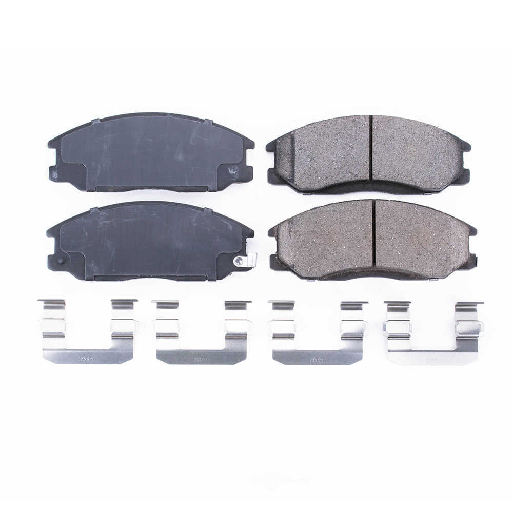 POWER STOP - Power Stop - Front Z17 Low-Dust Ceramic Brake Pads with Hardware (Front) - PWS 17-864