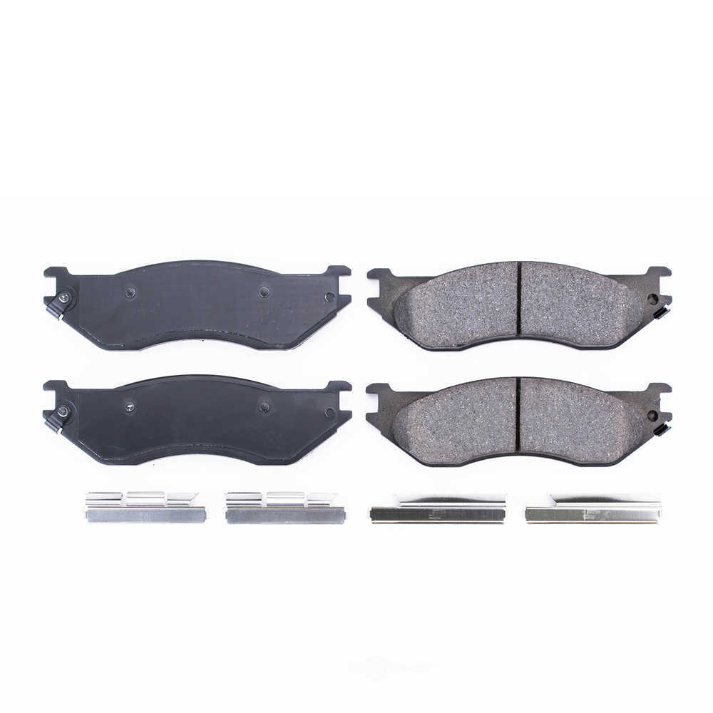 POWER STOP - Power Stop - Front Z17 Low-Dust Ceramic Brake Pads with Hardware (Front) - PWS 17-897