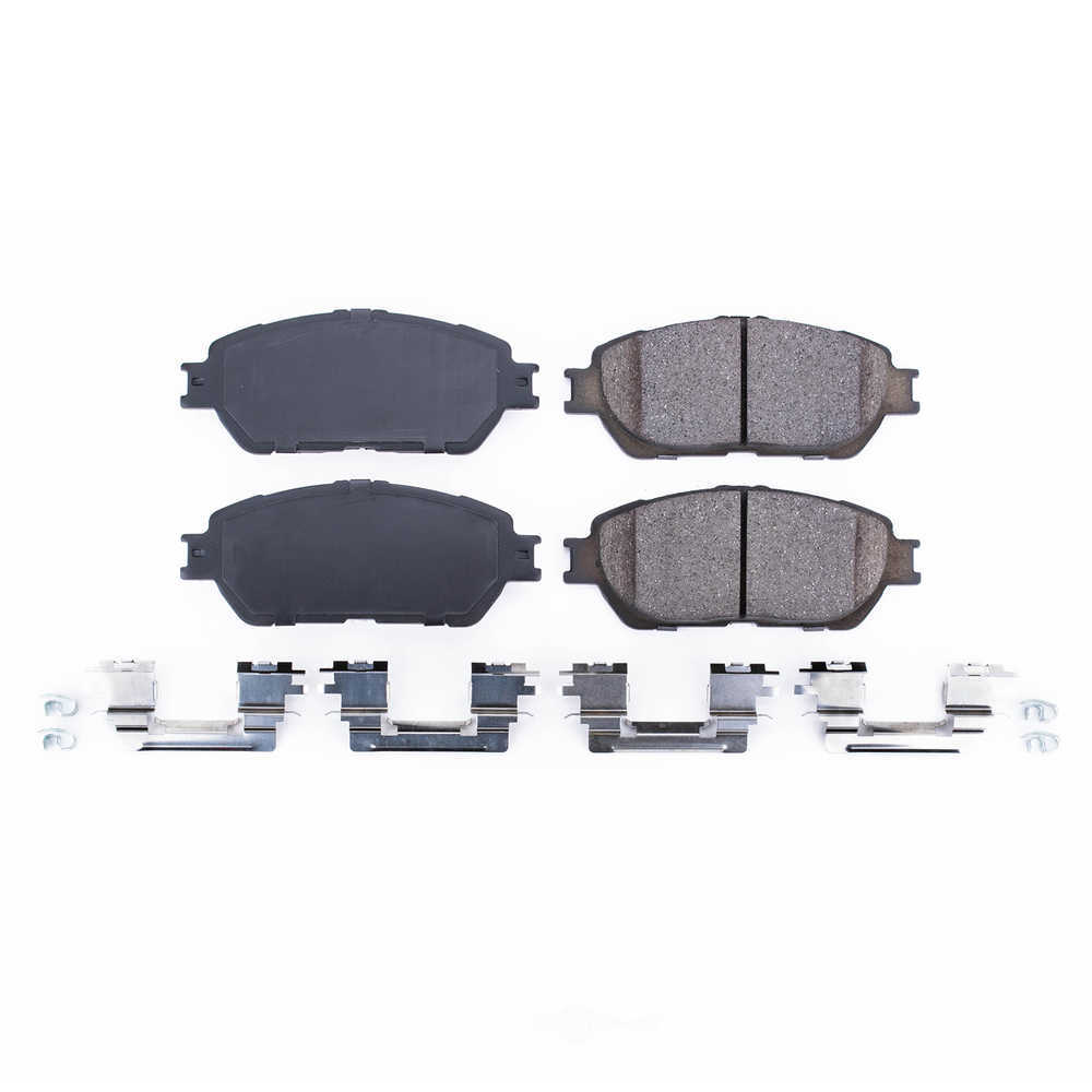 POWER STOP - Power Stop - Front Z17 Low-Dust Ceramic Brake Pads with Hardware (Front) - PWS 17-906A