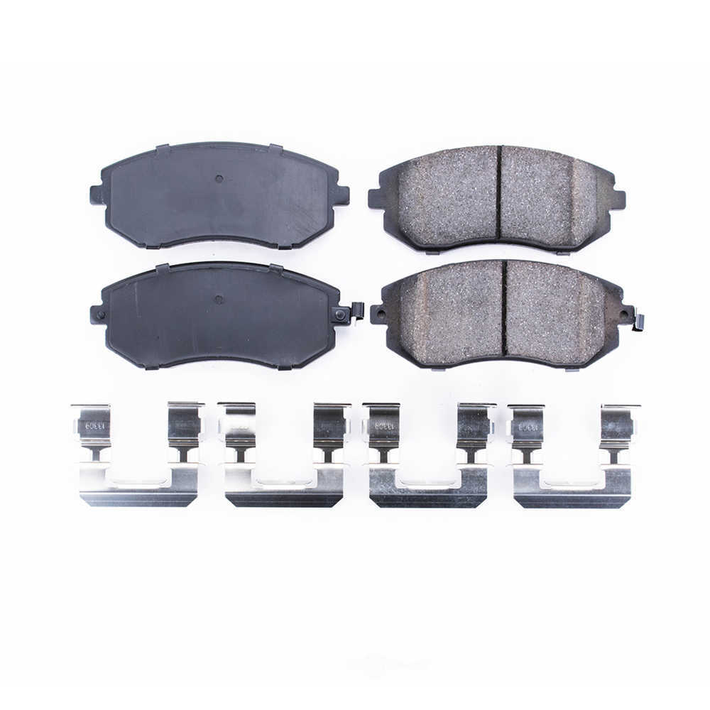 POWER STOP - Power Stop - Front Z17 Low-Dust Ceramic Brake Pads with Hardware (Front) - PWS 17-929