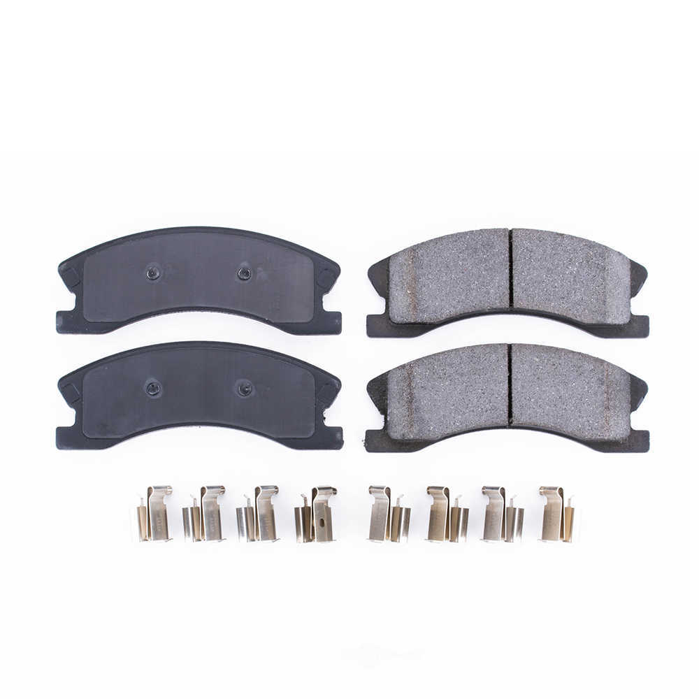 POWER STOP - Power Stop - Front Z17 Low-Dust Ceramic Brake Pads with Hardware (Front) - PWS 17-945