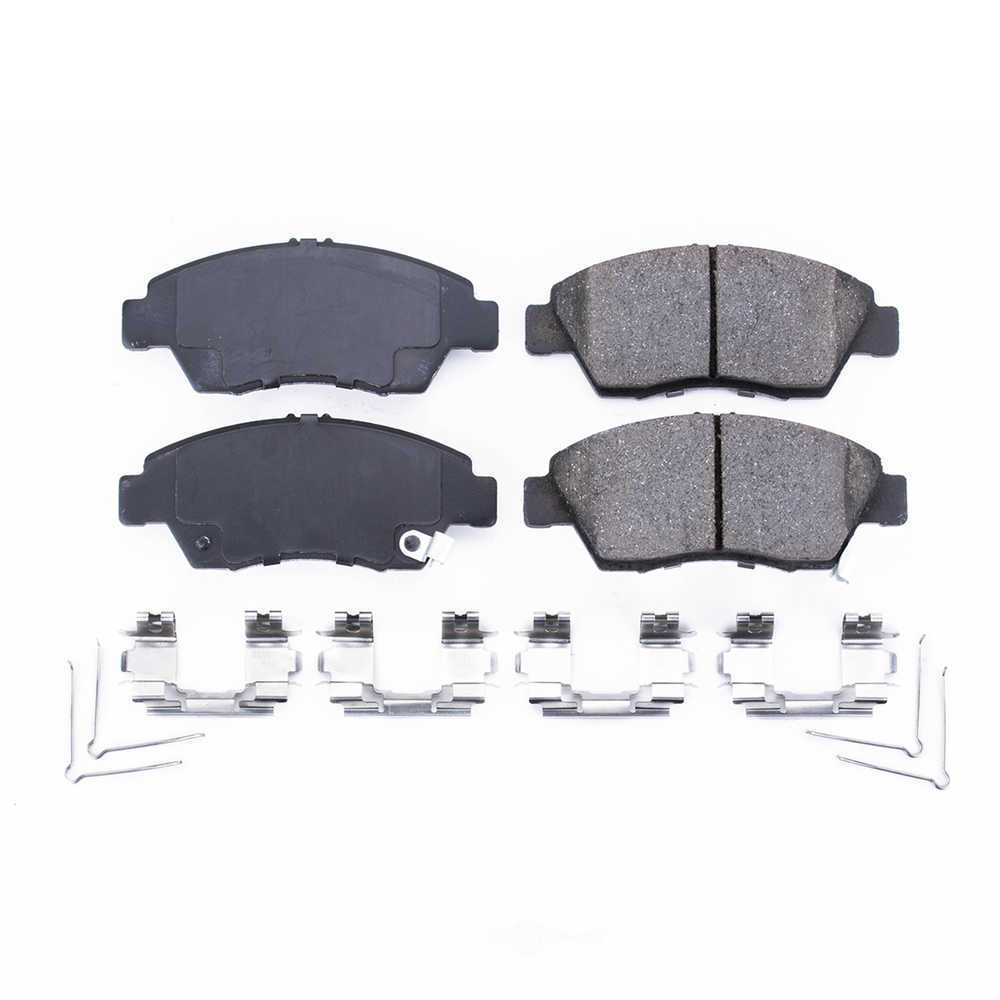 POWER STOP - Power Stop - Front Z17 Low-Dust Ceramic Brake Pads with Hardware (Front) - PWS 17-948