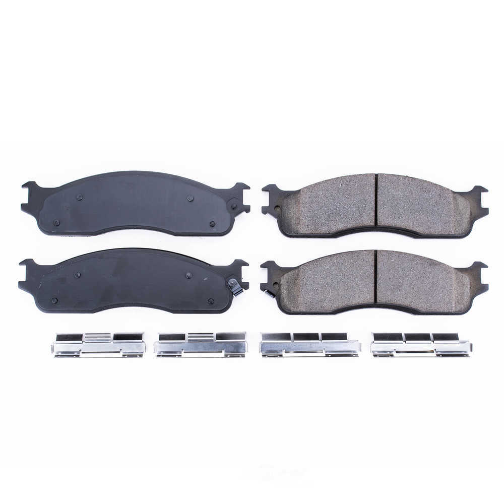 POWER STOP - Power Stop - Front Z17 Low-Dust Ceramic Brake Pads with Hardware (Front) - PWS 17-965