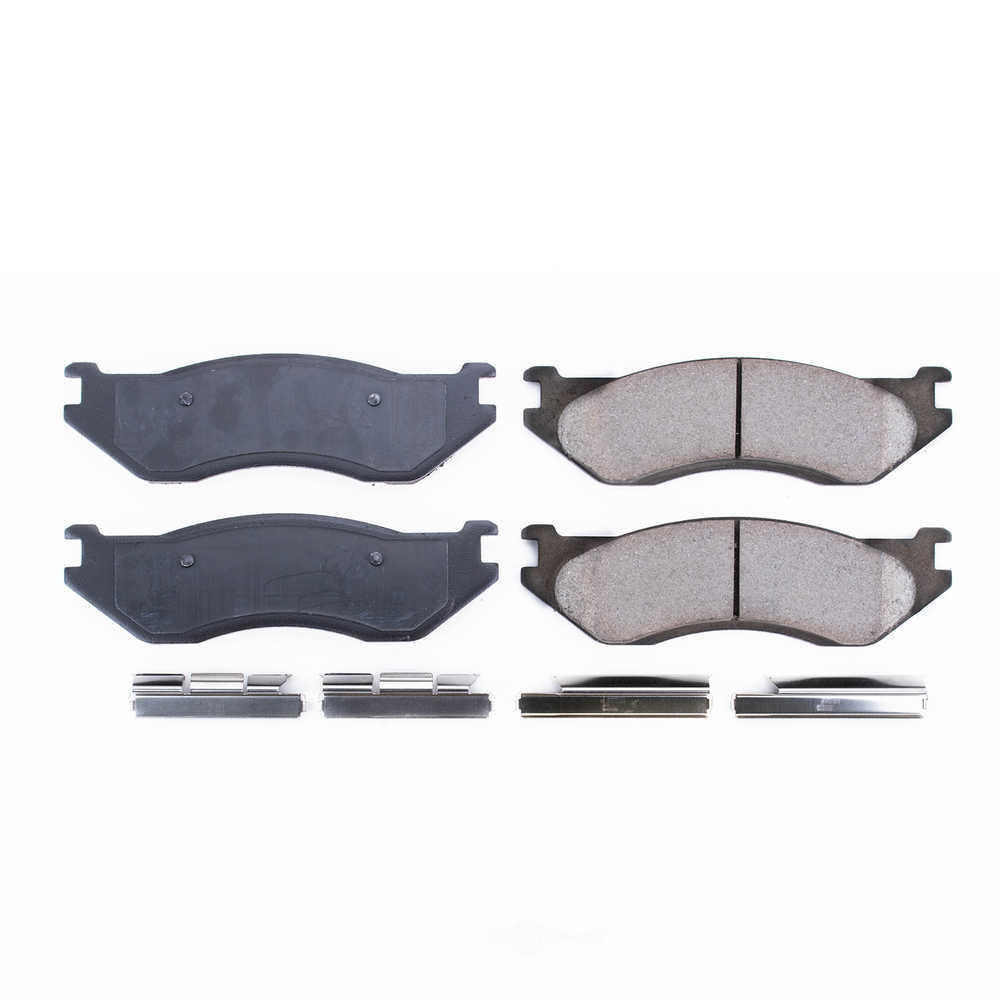 POWER STOP - Power Stop - Front Z17 Low-Dust Ceramic Brake Pads with Hardware (Front) - PWS 17-966