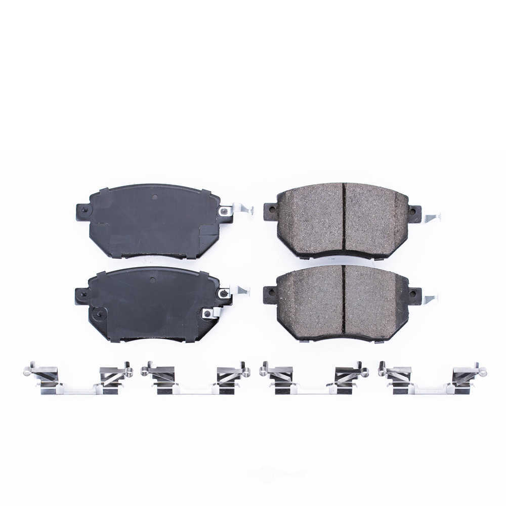 POWER STOP - Power Stop - Front Z17 Low-Dust Ceramic Brake Pads with Hardware (Front) - PWS 17-969