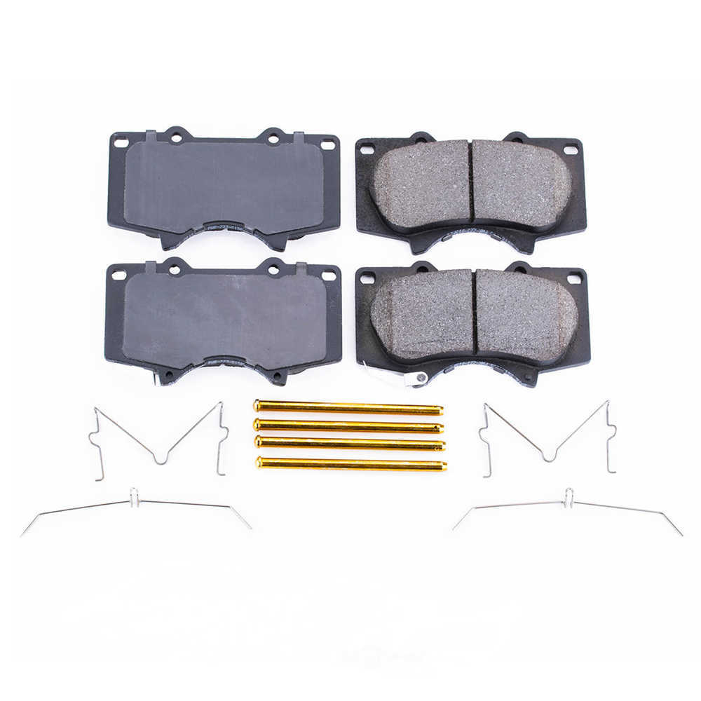 POWER STOP - Power Stop - Front Z17 Low-Dust Ceramic Brake Pads with Hardware - PWS 17-976B
