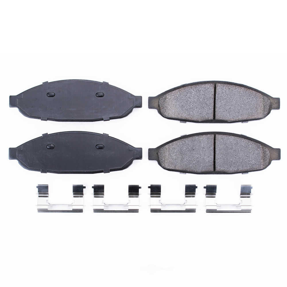 POWER STOP - Power Stop - Front Z17 Low-Dust Ceramic Brake Pads with Hardware (Front) - PWS 17-997